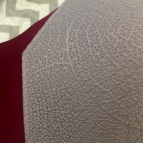 Lace Knix Wing Woman sz 8++ (40-42 G/H) wine and light mauve purple Bra - Picture 4 of 9